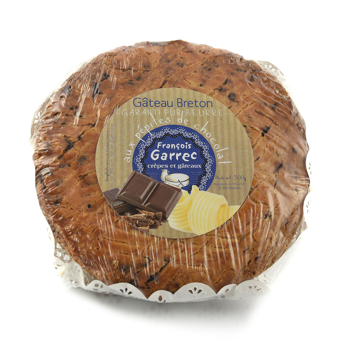 Gateau Breton Aux Pepites De Chocolat 500g Biscuiterie Francois Garrec