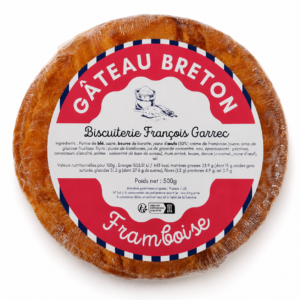 Gâteau breton fourré à la crème de framboise - 500g Nouvelle recette