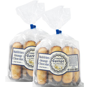 Lot de 2 sachets Madeleines longues Orange & Chocolat - 420g